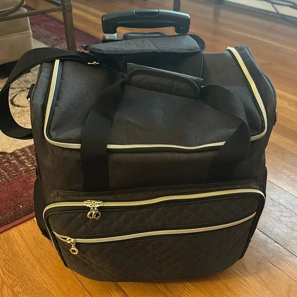 Rolling Travel Duffel Bag with Wheels & Telescoping Handle - Picture 1 of 16